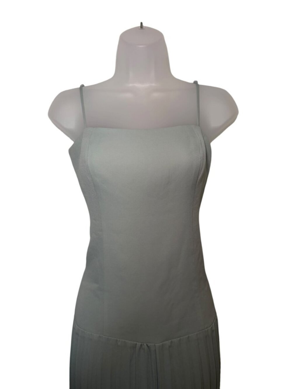 Kourt Zephyra Sage Green Pleated Maxi Dress NWT Size 0 - Picture 3 of 7